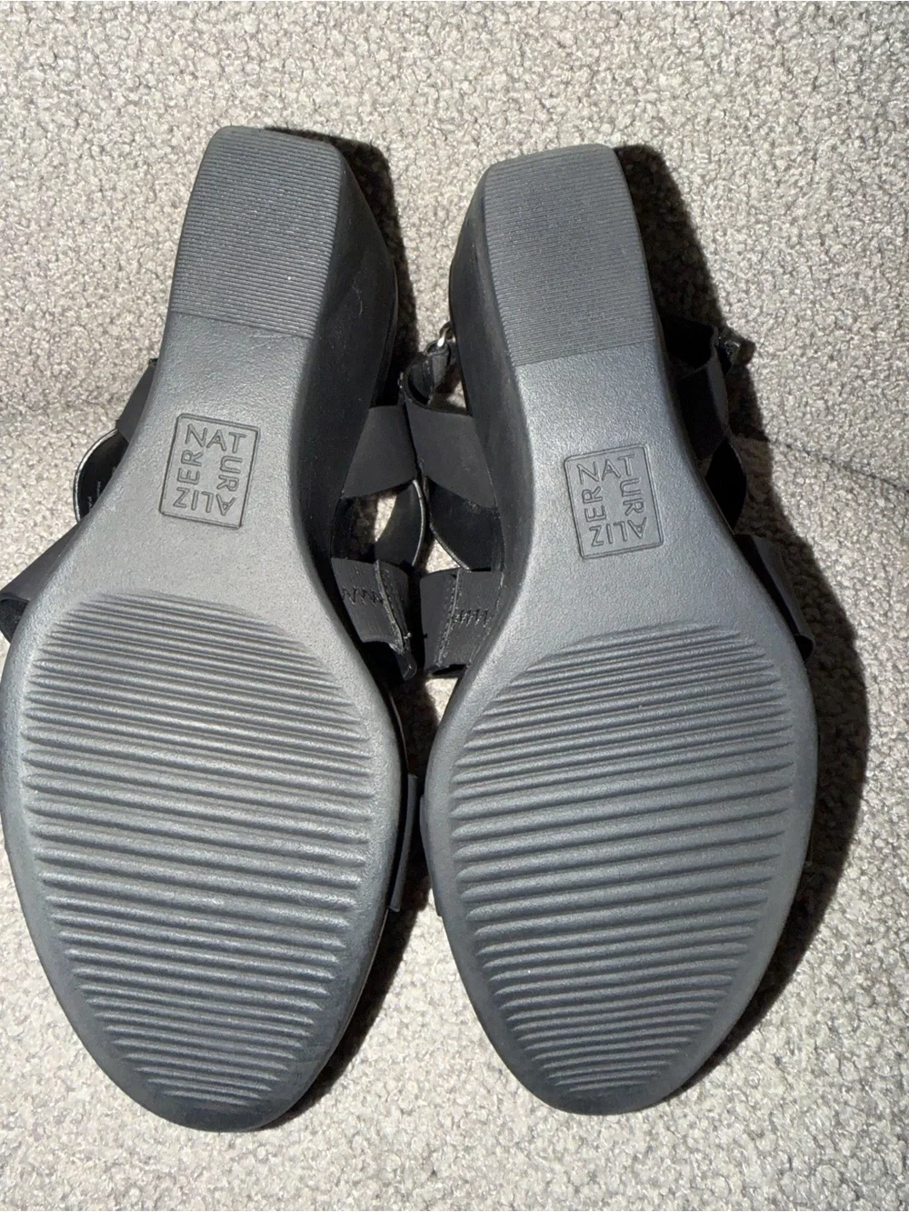 Naturalizer Black Women’s Wedge Sandal - Palmer Style